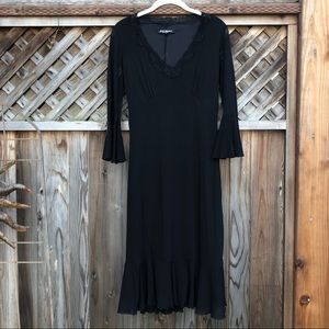 BETSY JOHNSON dress with see through sleeves